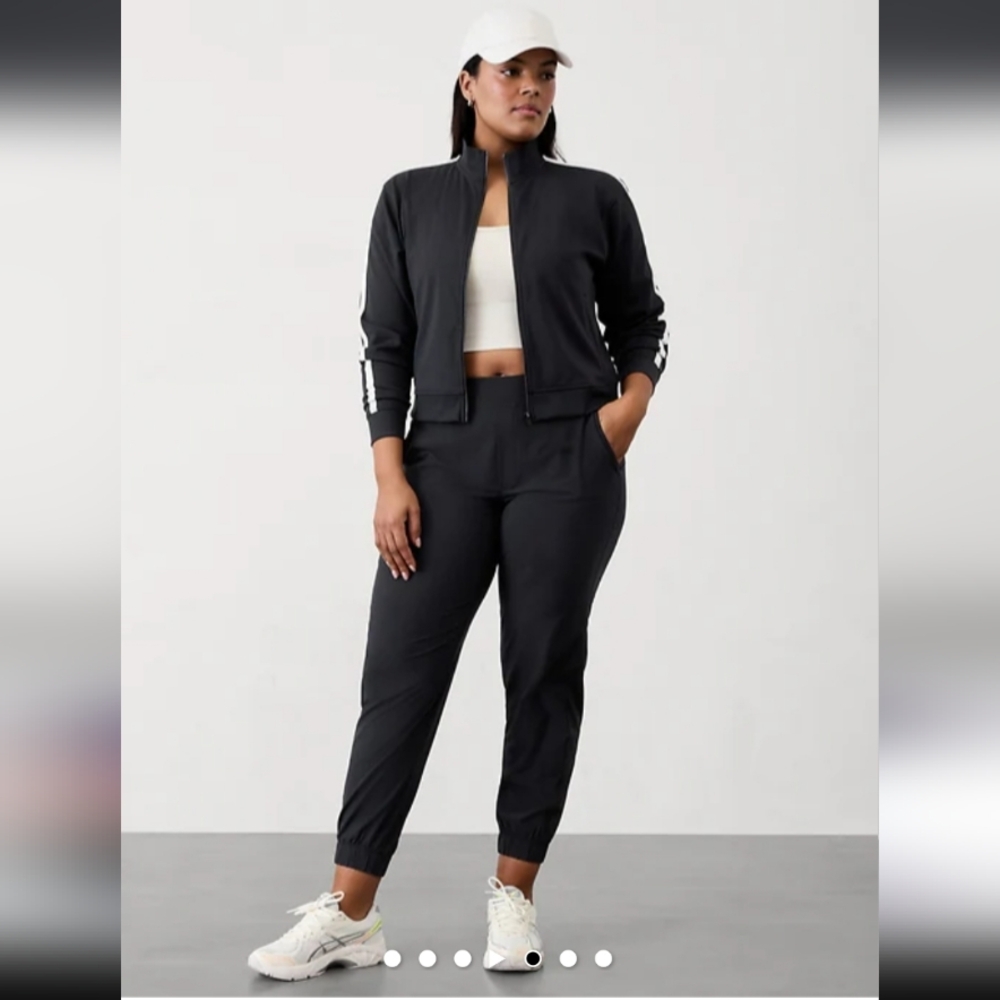 Athketa Brooklyn Black Jogger Pant Sz 8 Athleisure Athletic Utility Minimalist